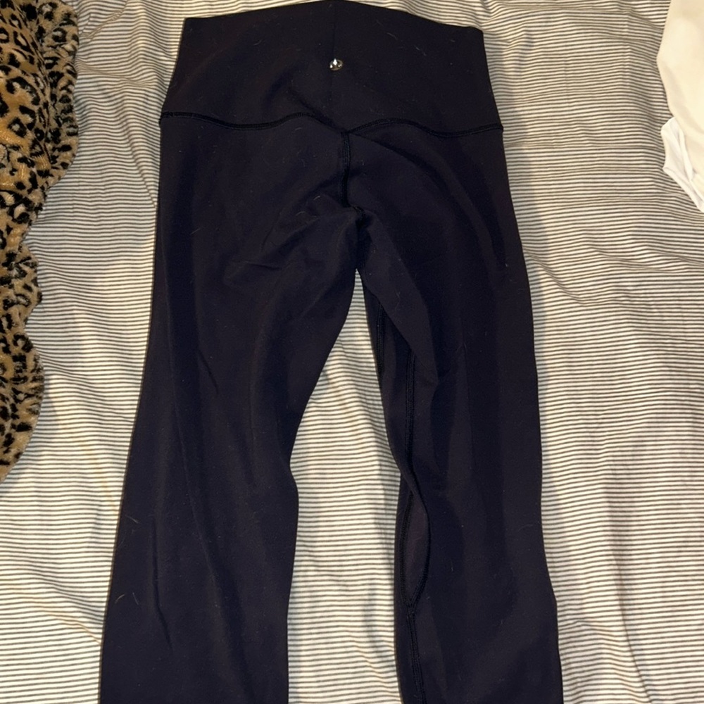 Navy lululemon crop pants